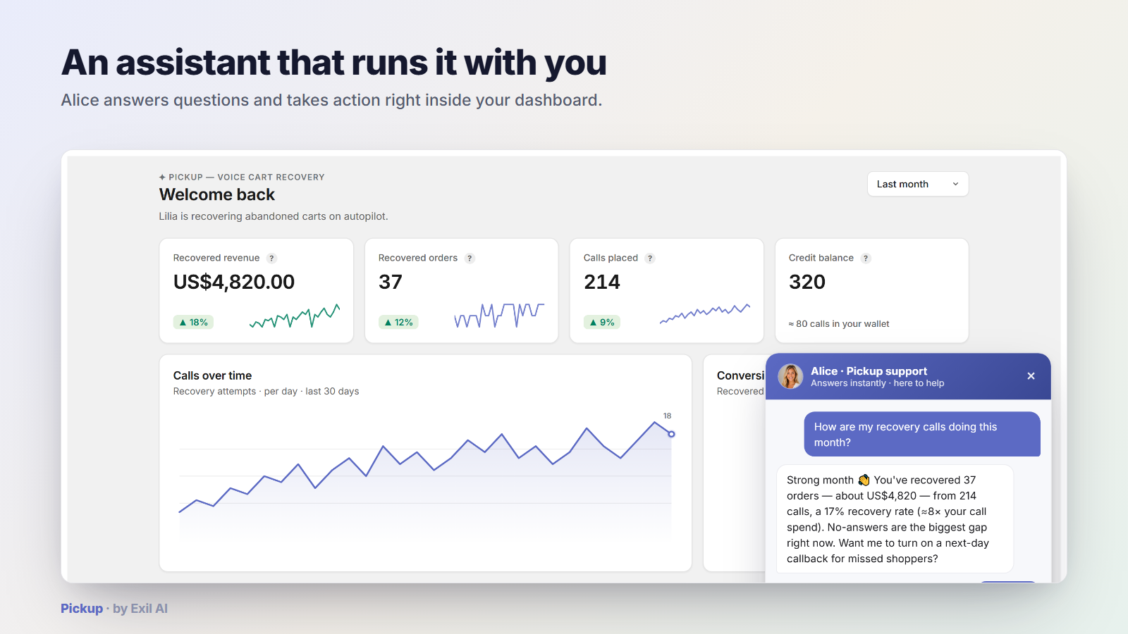 Alice, the in-app AI assistant